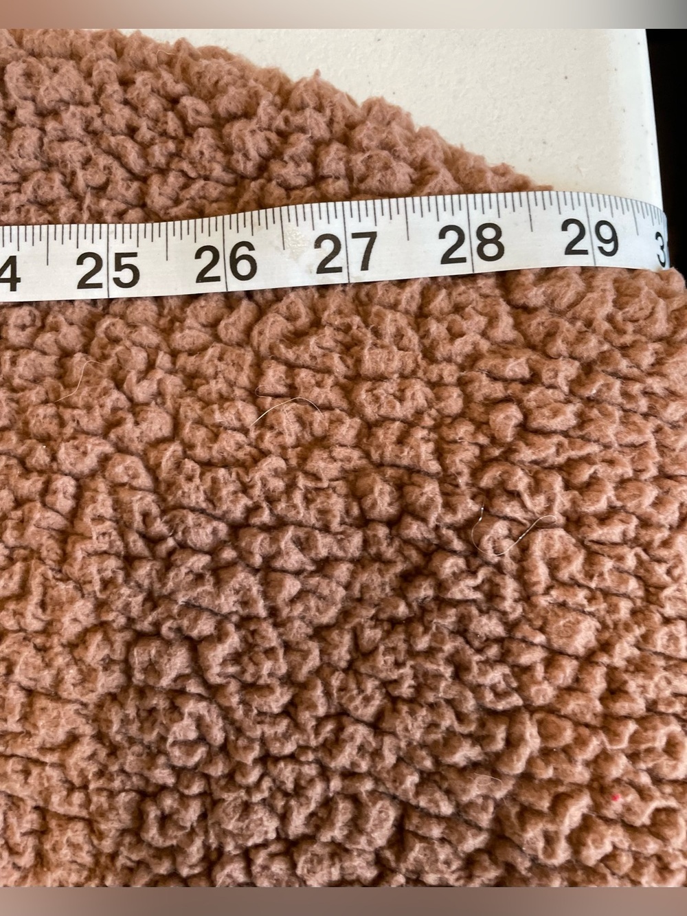 PINK Victoria's Secret Plush Taupe Sherpa Half-Zip Hoodie - Picture 7 of 10